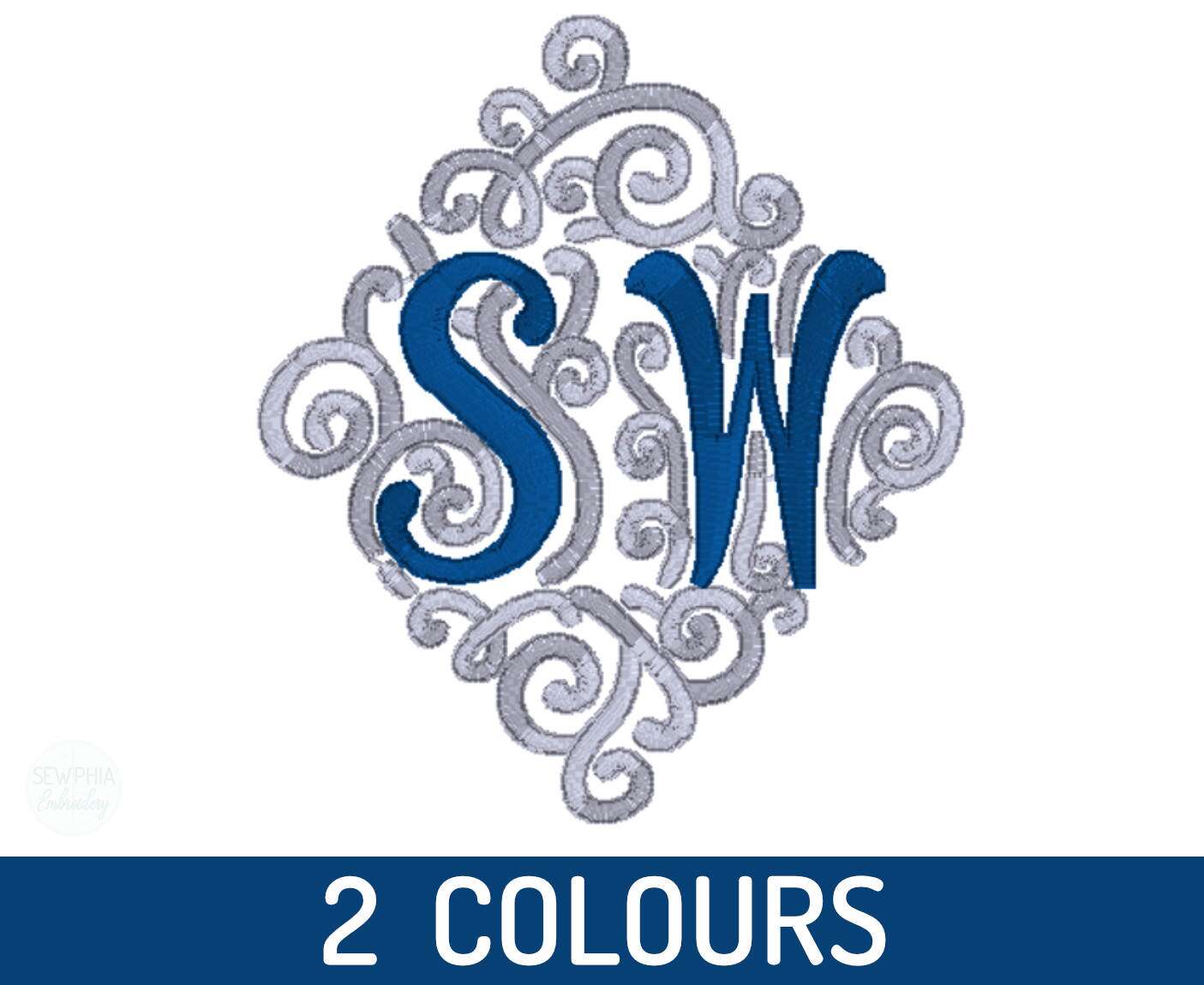 Personalised Monogrammed Bath Towel - Single or Set - Swirl Design 2 Letters - Image 3