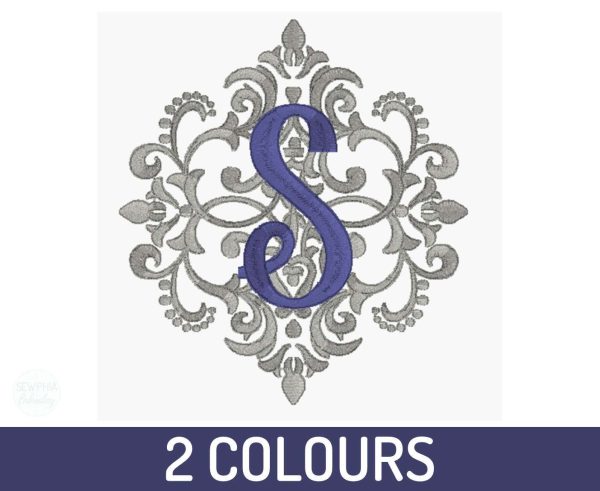 Personalised Monogrammed Bath Towel - Single or Set - Ornamental Swirl Design - Image 3
