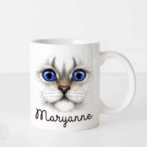 Cat Lovers Coffee Mug - Personalised with your name